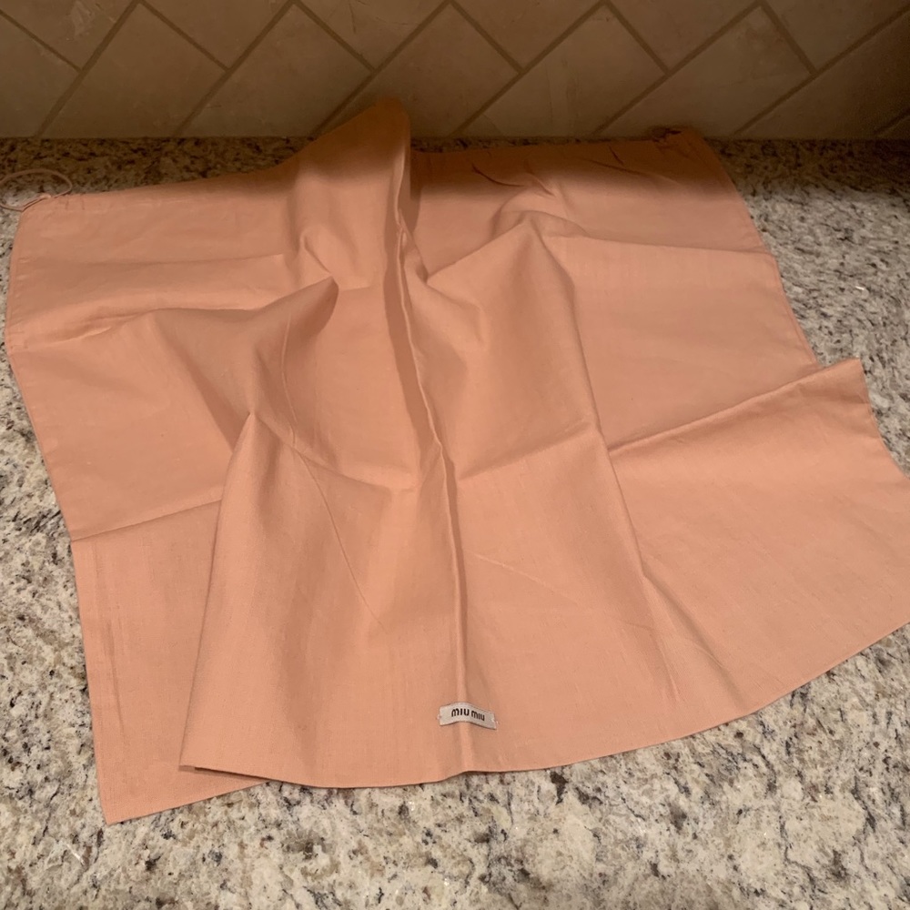 Miu Miu cotton dust bag